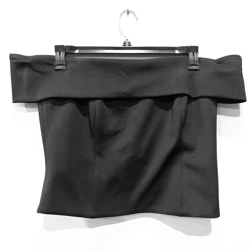 Eliza J Black Off Shoulder Top